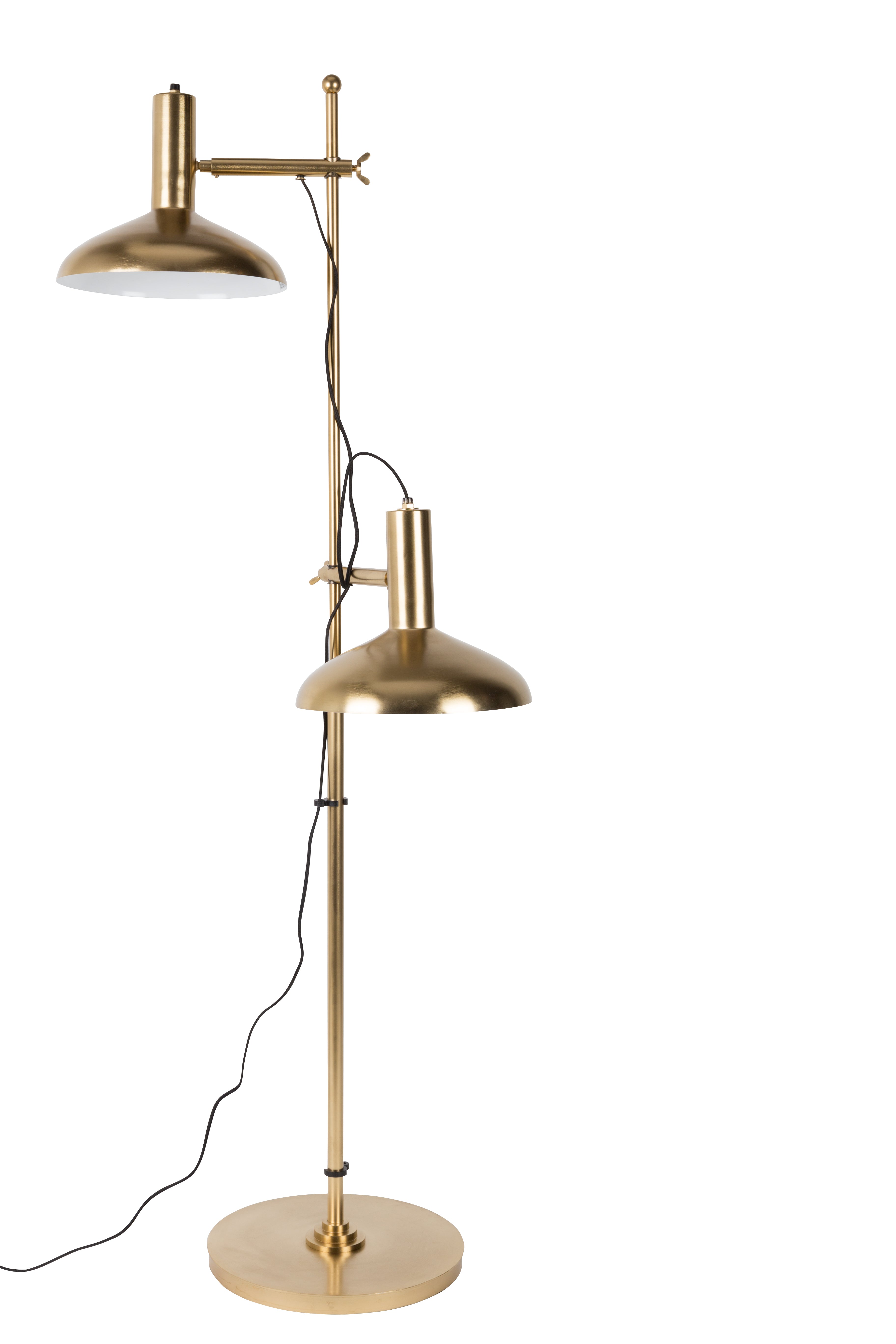 Dutchbone Karish Gold Double Head Floor Lamp